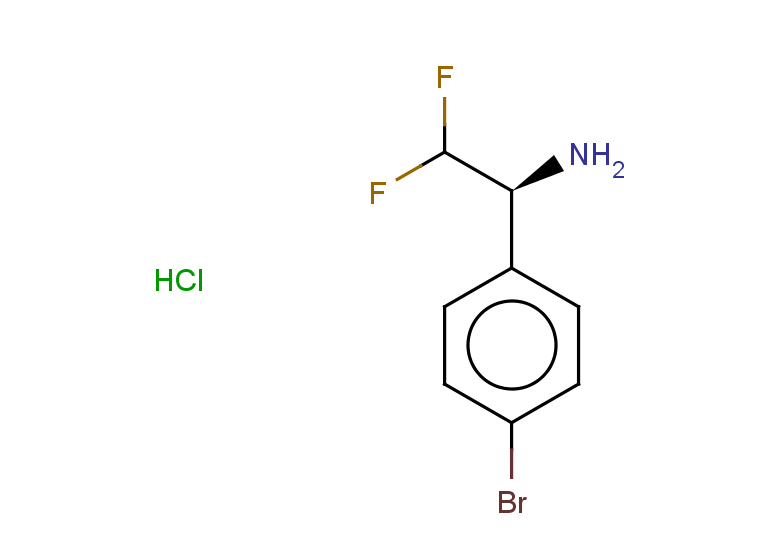(1S)-1-(4-bromophenyl)-2,2-difluoroethan-1-amine hydrochloride