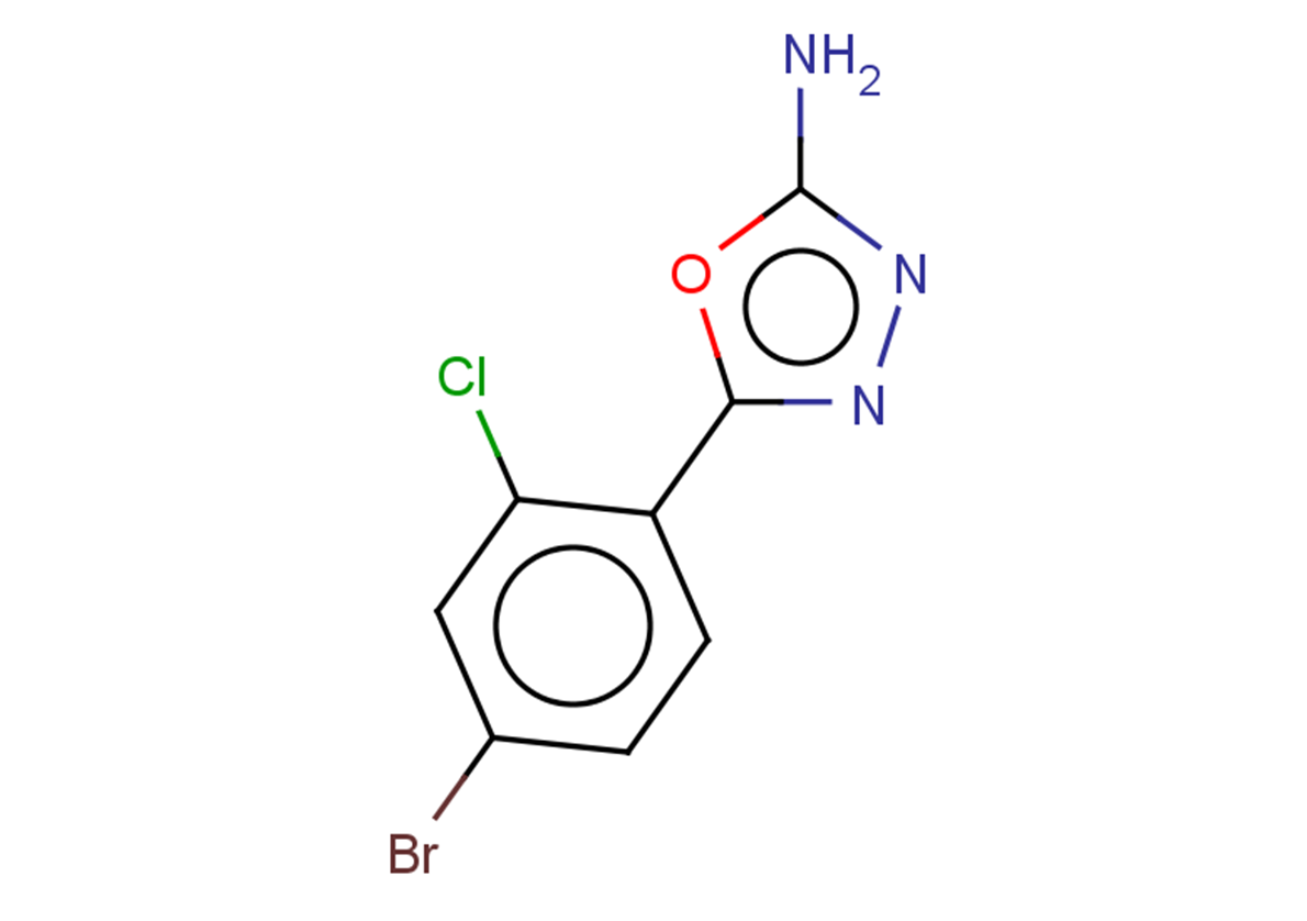 5-(4-bromo-2-chlorophenyl)-1,3,4-oxadiazol-2-amine