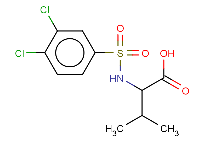 2-(3,4-dichlorobenzenesulfonamido)-3-methylbutanoic acid