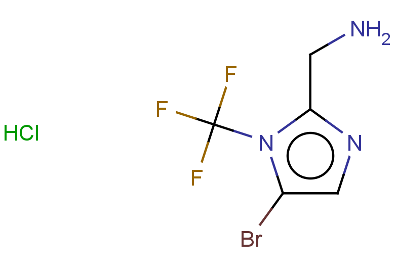 1-[5-bromo-1-(trifluoromethyl)-1H-imidazol-2-yl]methanamine hydrochloride