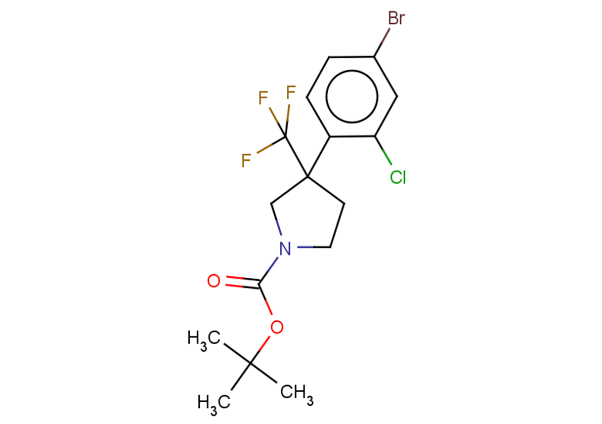 tert-butyl 3-(4-bromo-2-chlorophenyl)-3-(trifluoromethyl)pyrrolidine-1-carboxylate