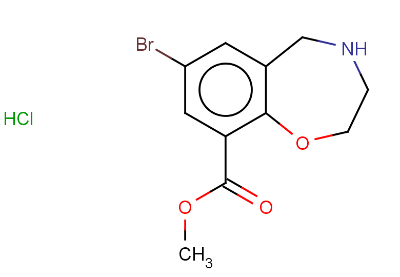 methyl 7-bromo-2,3,4,5-tetrahydro-1,4-benzoxazepine-9-carboxylate hydrochloride