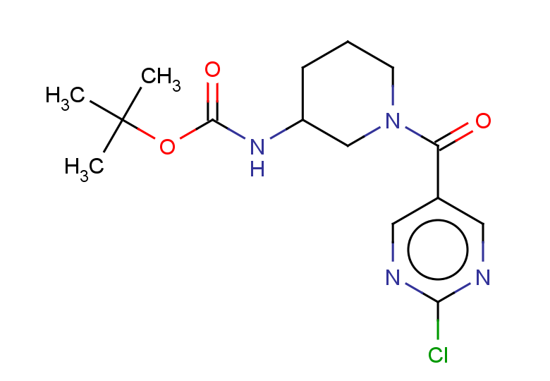 tert-butyl N-[1-(2-chloropyrimidine-5-carbonyl)piperidin-3-yl]carbamate