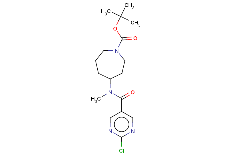 tert-butyl 4-(N-methyl2-chloropyrimidine-5-amido)azepane-1-carboxylate