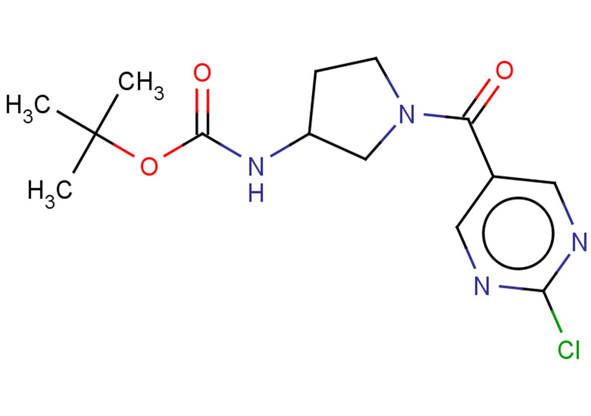 tert-butyl N-[1-(2-chloropyrimidine-5-carbonyl)pyrrolidin-3-yl]carbamate