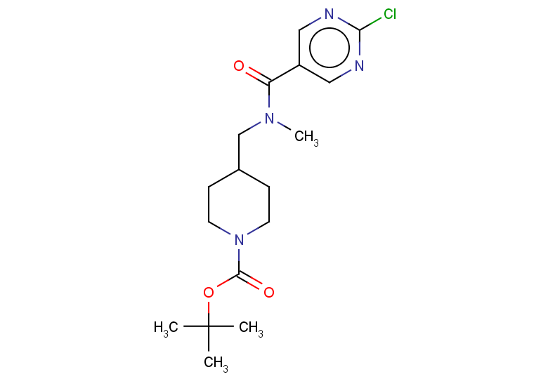 tert-butyl 4-{[1-(2-chloropyrimidin-5-yl)-N-methylformamido]methyl}piperidine-1-carboxylate