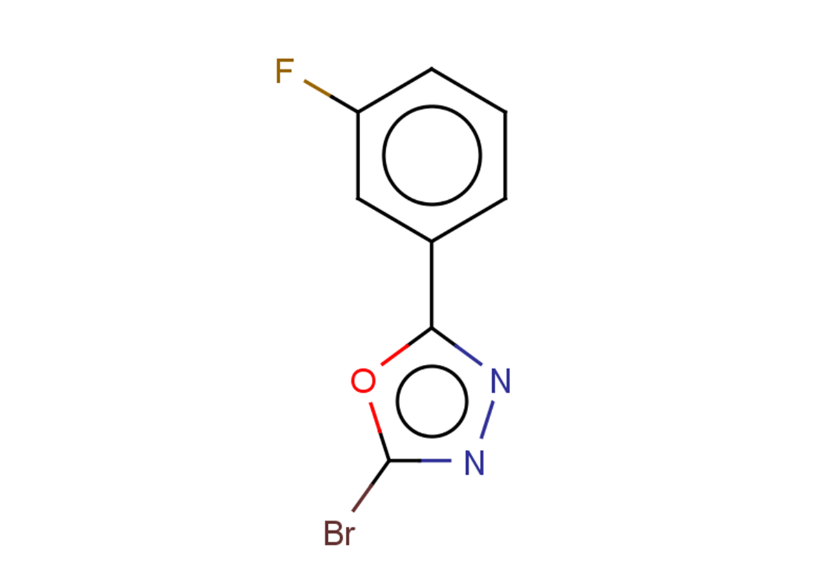 2-bromo-5-(3-fluorophenyl)-1,3,4-oxadiazole