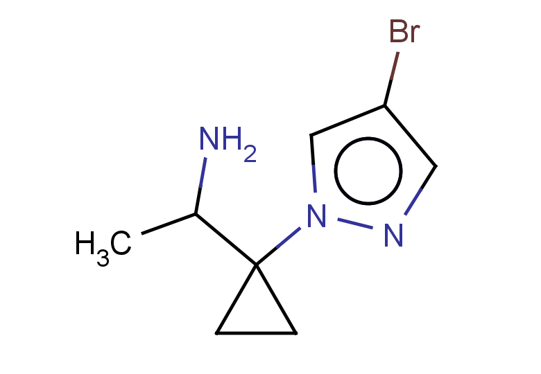 1-[1-(4-bromo-1H-pyrazol-1-yl)cyclopropyl]ethan-1-amine