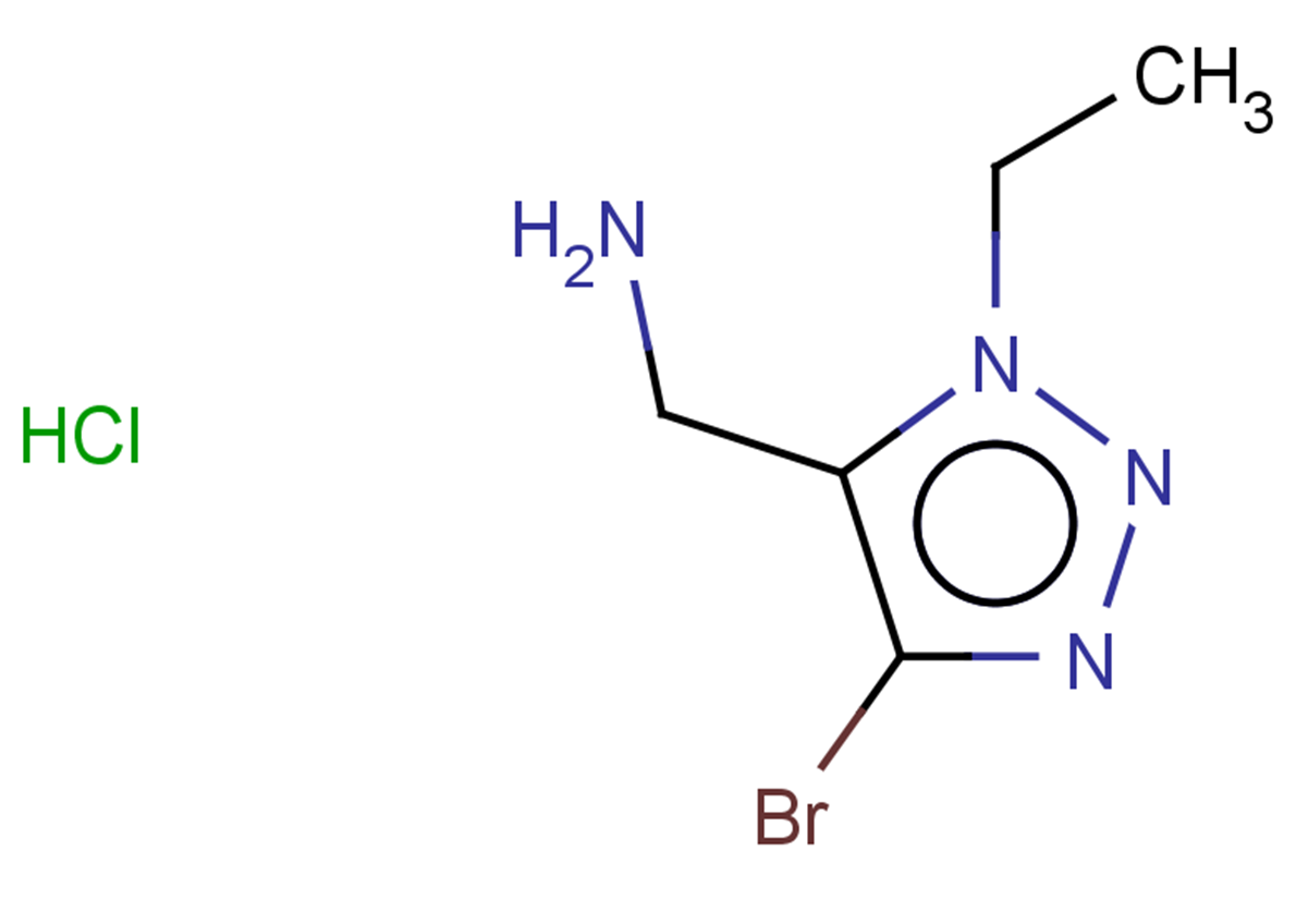 (4-bromo-1-ethyl-1H-1,2,3-triazol-5-yl)methanamine hydrochloride