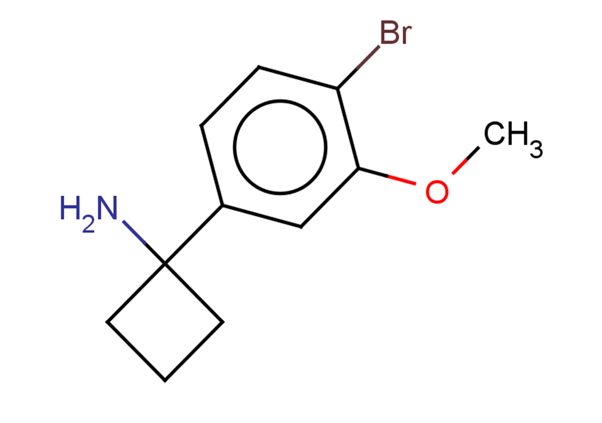 1-(4-bromo-3-methoxyphenyl)cyclobutan-1-amine