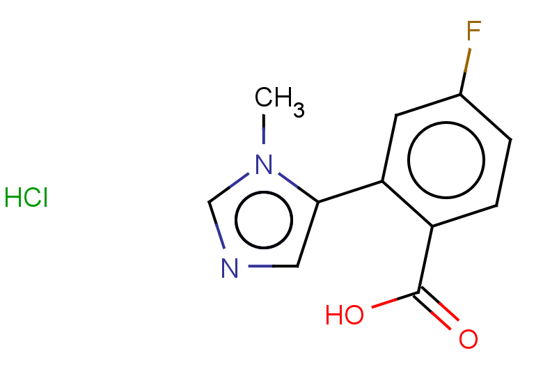 4-fluoro-2-(1-methyl-1H-imidazol-5-yl)benzoic acid hydrochloride