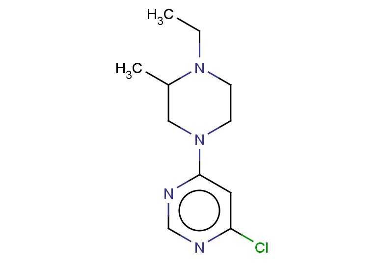 4-chloro-6-(4-ethyl-3-methylpiperazin-1-yl)pyrimidine