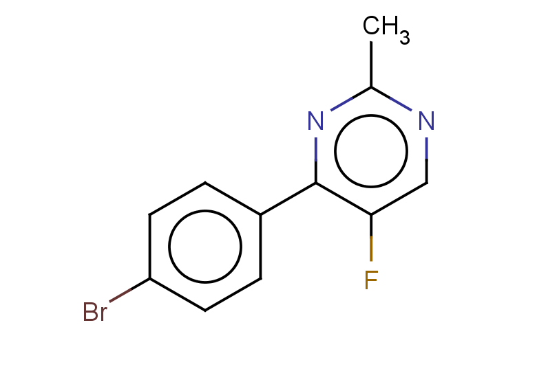 4-(4-bromophenyl)-5-fluoro-2-methylpyrimidine