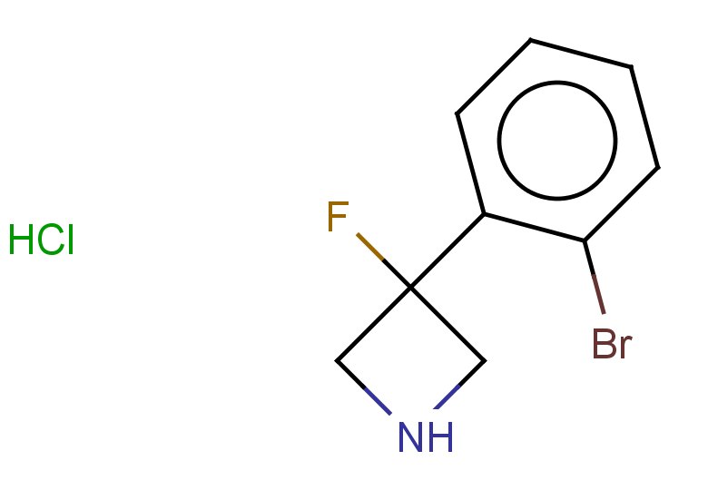 3-(2-bromophenyl)-3-fluoroazetidine hydrochloride