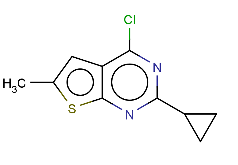 4-chloro-2-cyclopropyl-6-methylthieno[2,3-d]pyrimidine