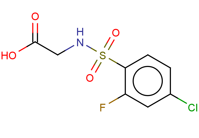 2-(4-chloro-2-fluorobenzenesulfonamido)acetic acid
