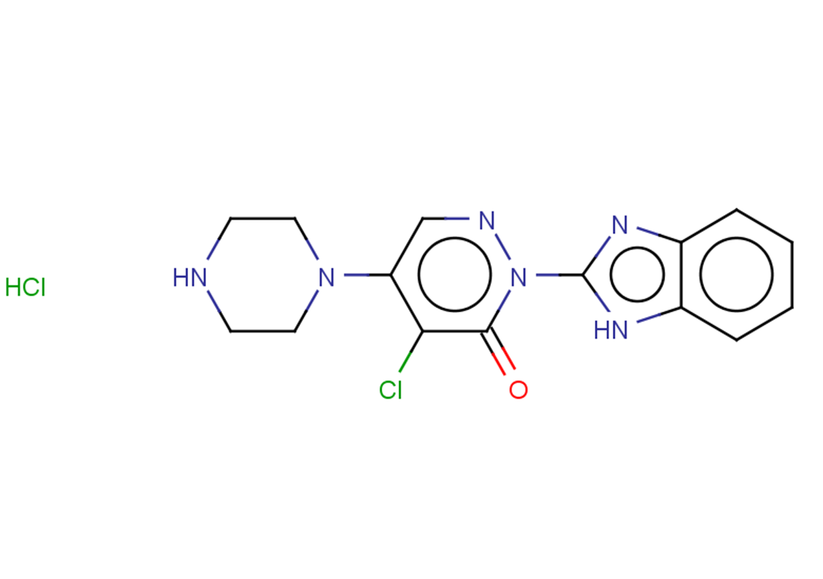2-(1H-1,3-benzodiazol-2-yl)-4-chloro-5-(piperazin-1-yl)-2,3-dihydropyridazin-3-one hydrochloride