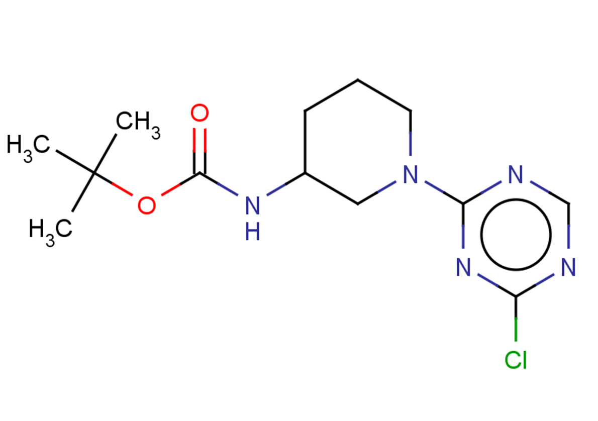 tert-butyl N-[1-(4-chloro-1,3,5-triazin-2-yl)piperidin-3-yl]carbamate