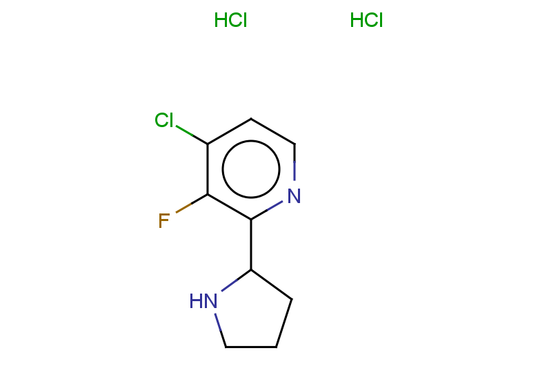 4-chloro-3-fluoro-2-(pyrrolidin-2-yl)pyridine dihydrochloride