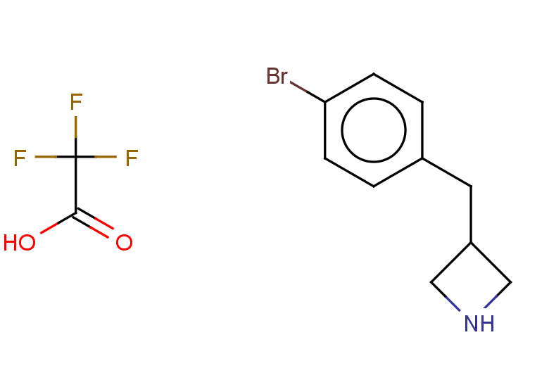 3-[(4-bromophenyl)methyl]azetidine trifluoroacetate