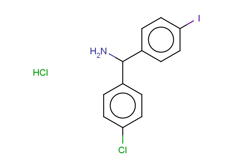 (4-chlorophenyl)(4-iodophenyl)methanamine hydrochloride