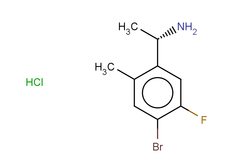 (1S)-1-(4-bromo-5-fluoro-2-methylphenyl)ethan-1-amine hydrochloride