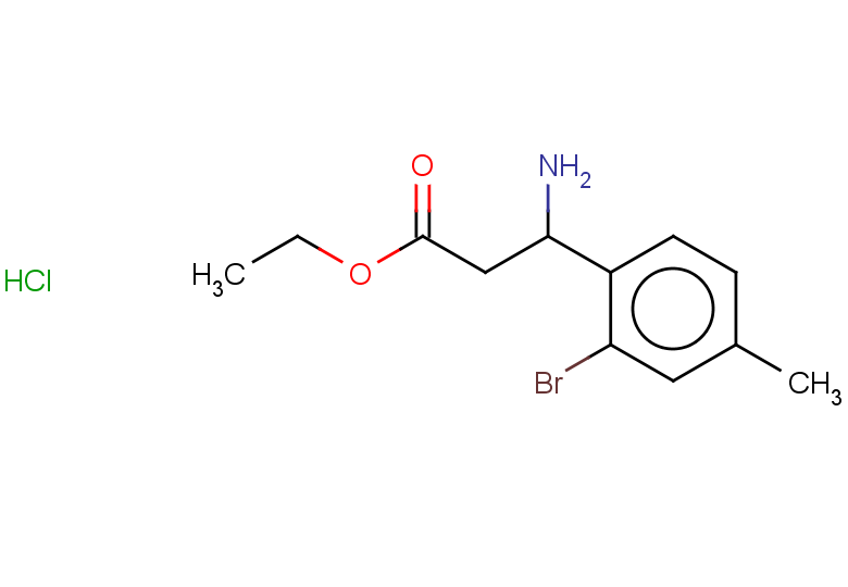 ethyl 3-amino-3-(2-bromo-4-methylphenyl)propanoate hydrochloride