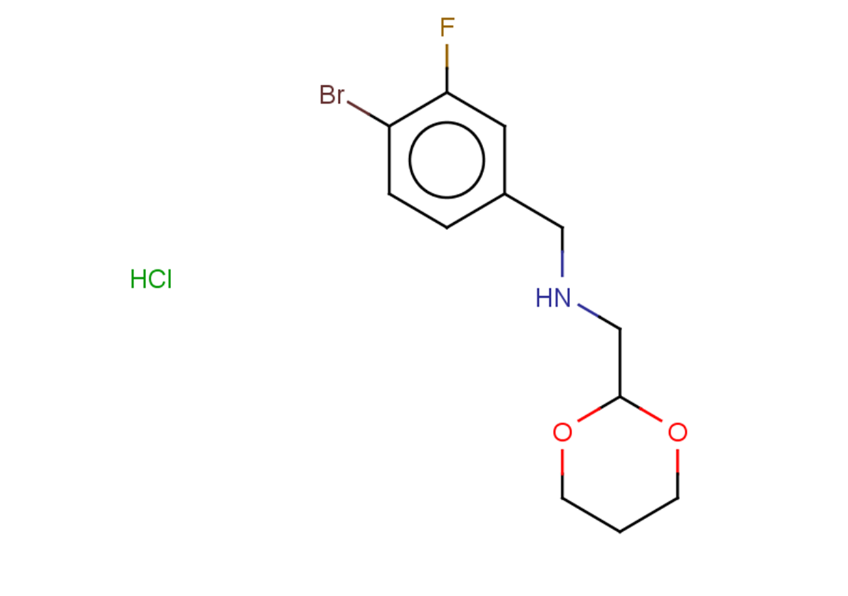 [(4-bromo-3-fluorophenyl)methyl][(1,3-dioxan-2-yl)methyl]amine hydrochloride