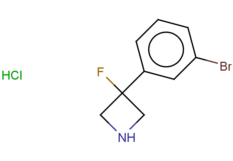 3-(3-bromophenyl)-3-fluoroazetidine hydrochloride
