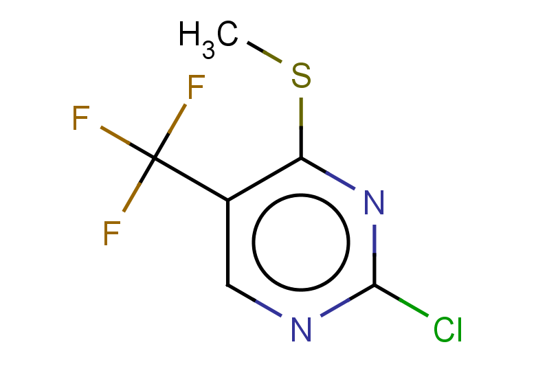 2-chloro-4-(methylsulfanyl)-5-(trifluoromethyl)pyrimidine