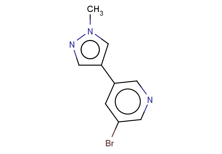 3-bromo-5-(1-methyl-1H-pyrazol-4-yl)pyridine
