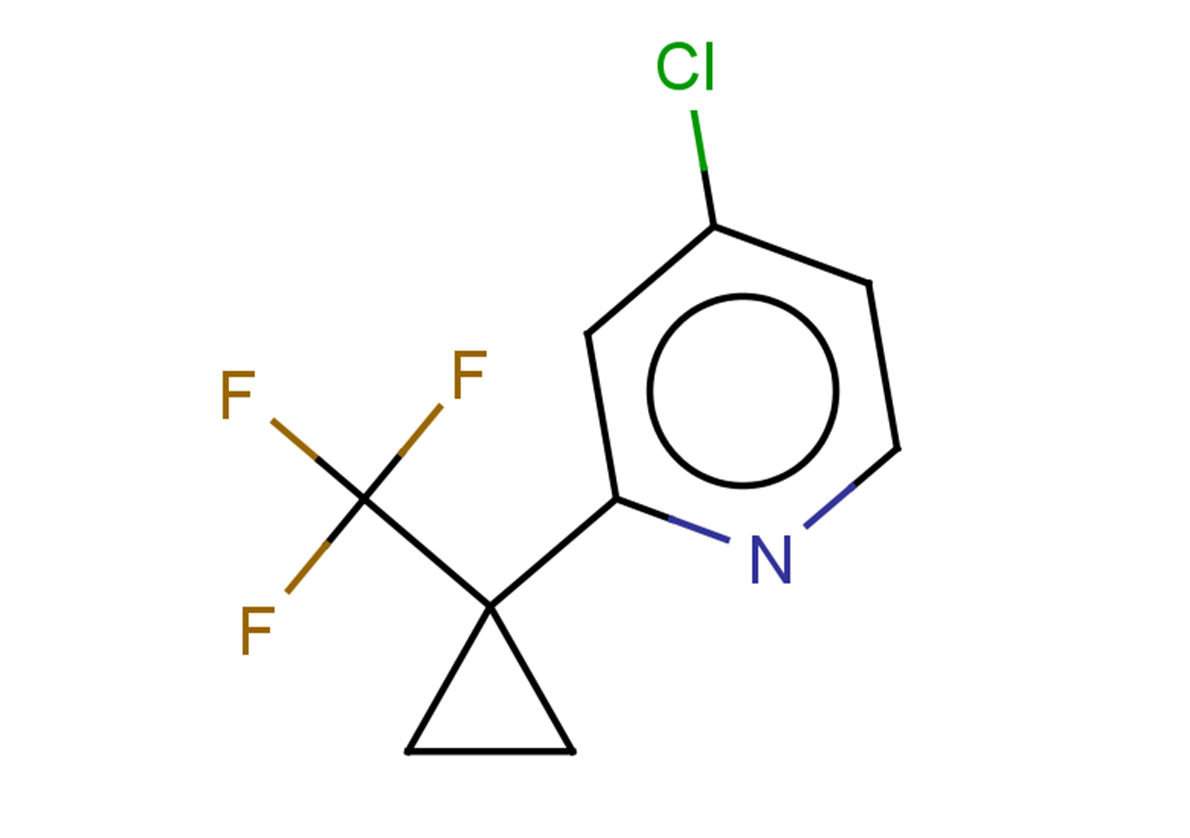 4-chloro-2-[1-(trifluoromethyl)cyclopropyl]pyridine