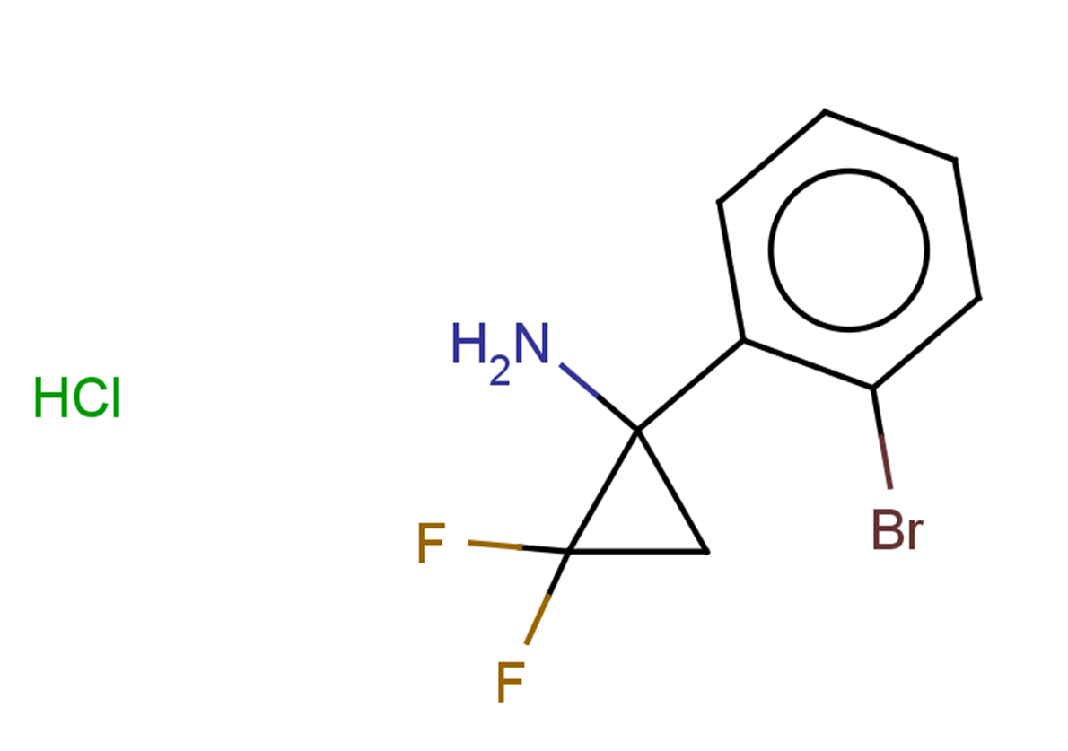 1-(2-bromophenyl)-2,2-difluorocyclopropan-1-amine hydrochloride