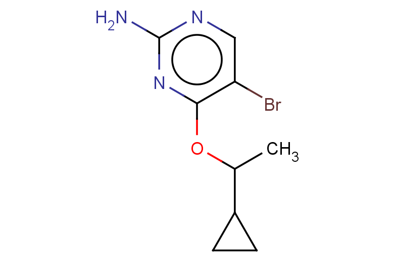 5-bromo-4-(1-cyclopropylethoxy)pyrimidin-2-amine