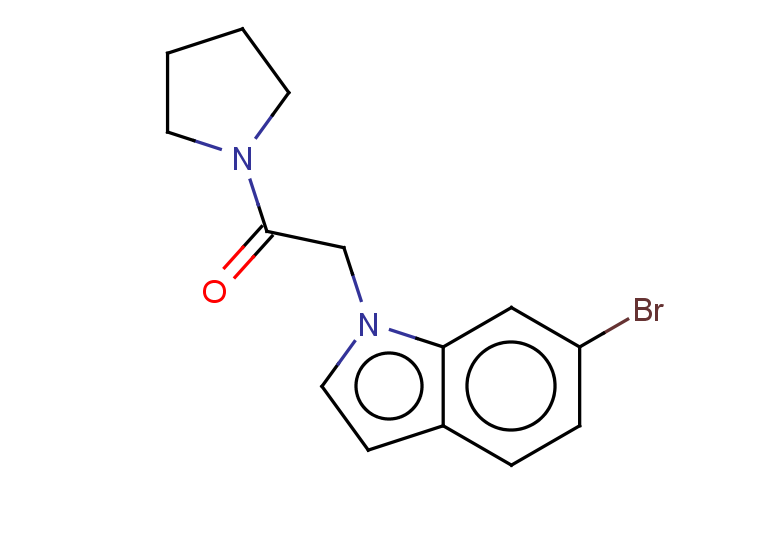 2-(6-bromo-1H-indol-1-yl)-1-(pyrrolidin-1-yl)ethan-1-one