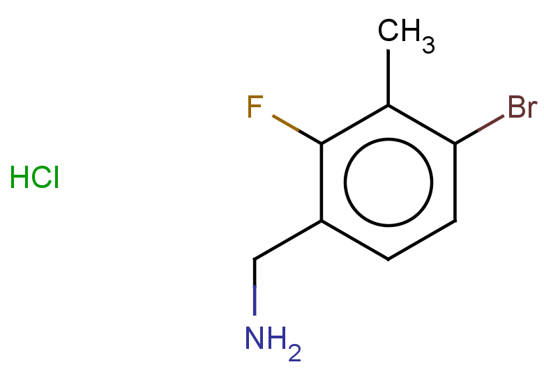 1-(4-bromo-2-fluoro-3-methylphenyl)methanamine hydrochloride