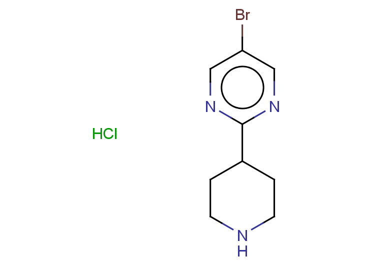 5-bromo-2-(piperidin-4-yl)pyrimidine hydrochloride