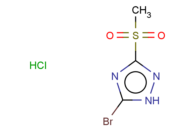 5-bromo-3-methanesulfonyl-1H-1,2,4-triazole hydrochloride