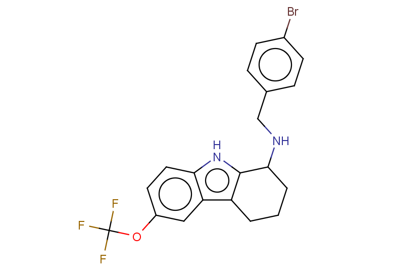 N-[(4-bromophenyl)methyl]-6-(trifluoromethoxy)-2,3,4,9-tetrahydro-1H-carbazol-1-amine