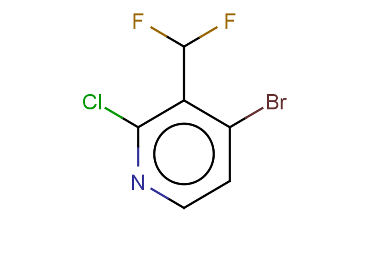 4-bromo-2-chloro-3-(difluoromethyl)pyridine