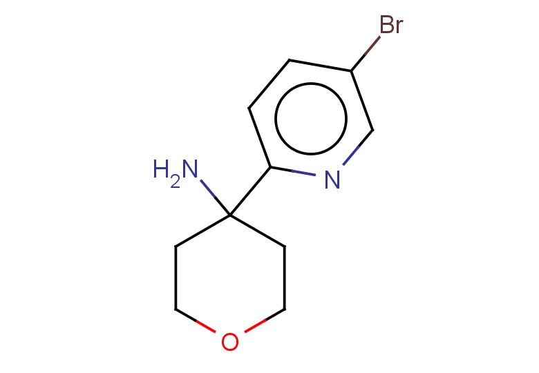 4-(5-bromopyridin-2-yl)oxan-4-amine