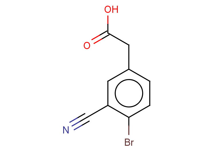 2-(4-bromo-3-cyanophenyl)acetic acid