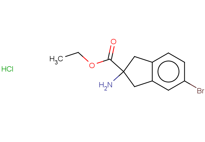 ethyl 2-amino-5-bromo-2,3-dihydro-1H-indene-2-carboxylate hydrochloride