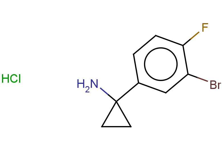 1-(3-bromo-4-fluorophenyl)cyclopropan-1-amine hydrochloride