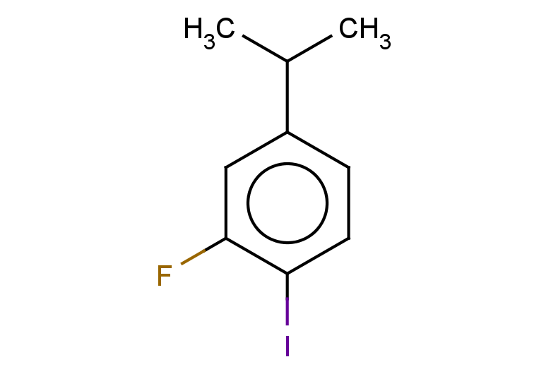 2-fluoro-1-iodo-4-(propan-2-yl)benzene