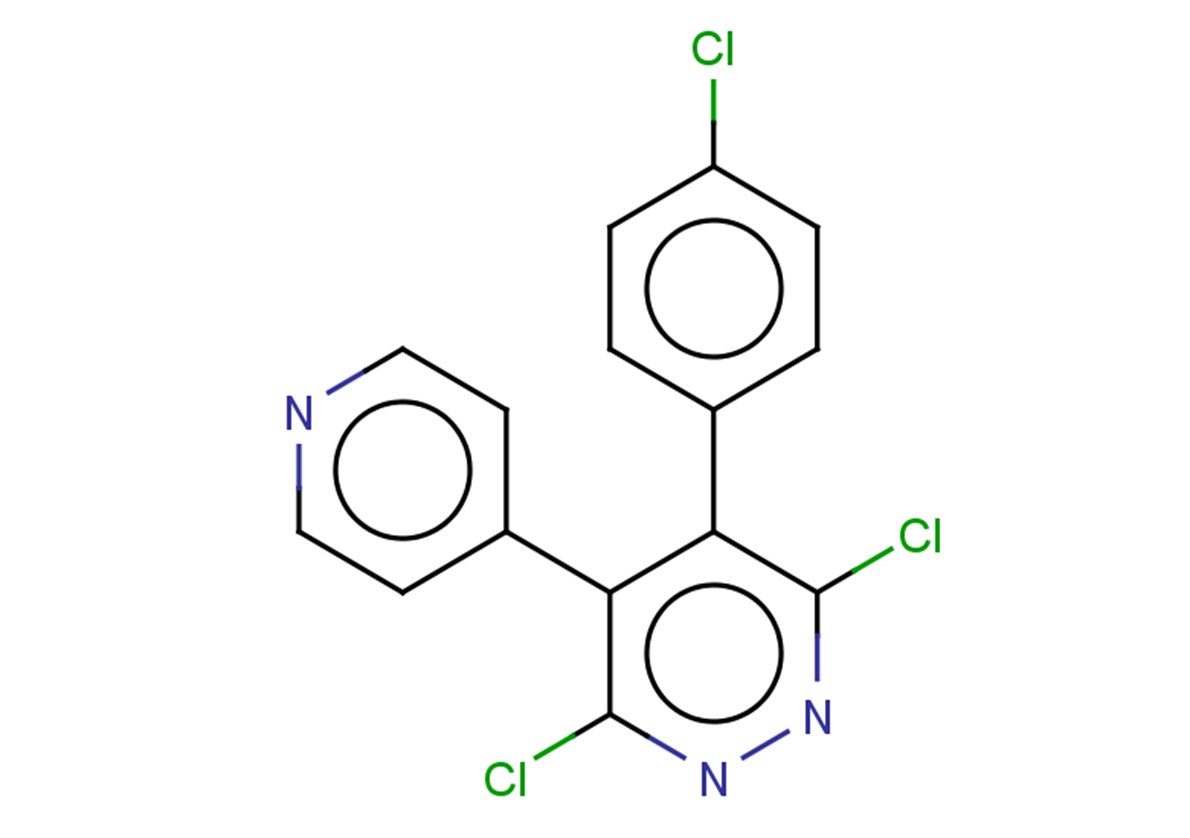 3,6-dichloro-4-(4-chlorophenyl)-5-(pyridin-4-yl)pyridazine