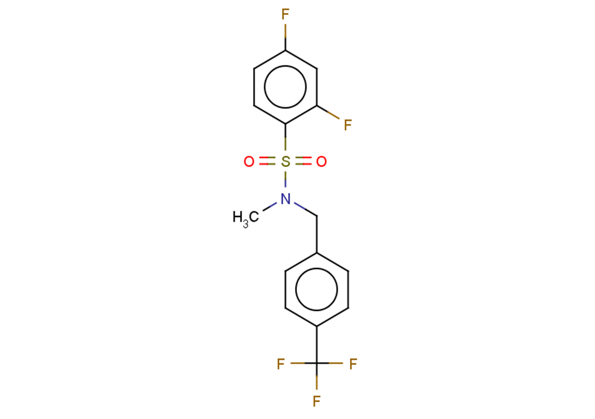 2,4-difluoro-N-methyl-N-{[4-(trifluoromethyl)phenyl]methyl}benzene-1-sulfonamide