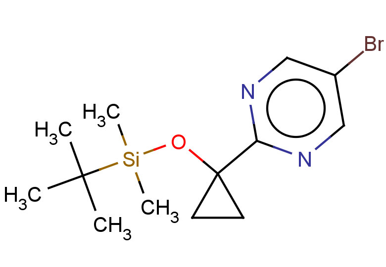 5-bromo-2-{1-[(tert-butyldimethylsilyl)oxy]cyclopropyl}pyrimidine