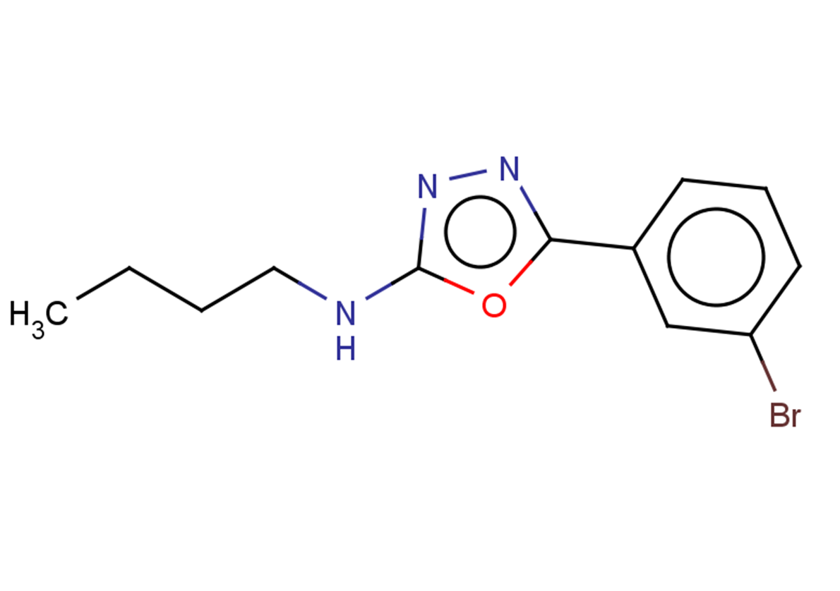 5-(3-bromophenyl)-N-butyl-1,3,4-oxadiazol-2-amine