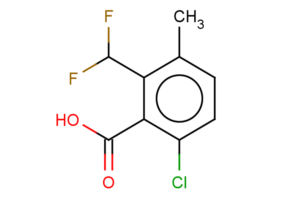 6-chloro-2-(difluoromethyl)-3-methylbenzoic acid
